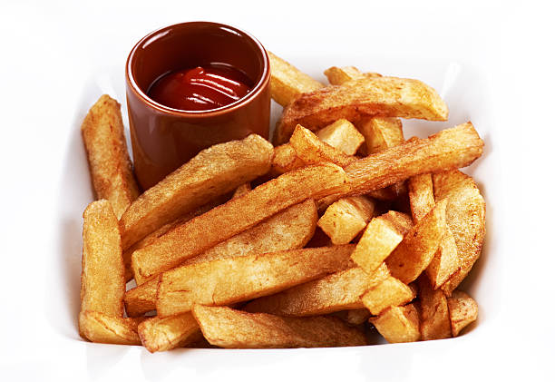 French fries stock photo