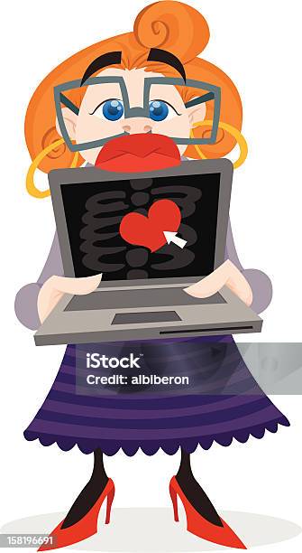 Onlinedating Lady Stock Vektor Art und mehr Bilder von ClipArt - ClipArt, Dating, Erwachsene Person