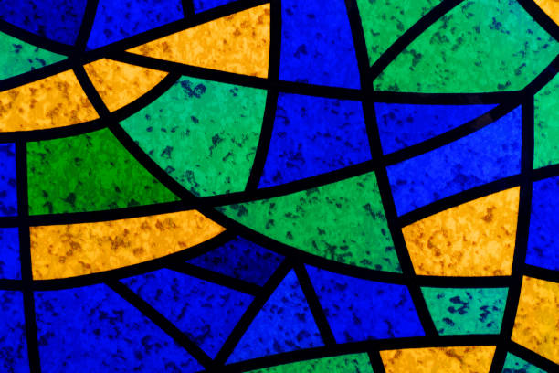 istock Multicolored stained glass mosaic. Abstract background 1581977014
