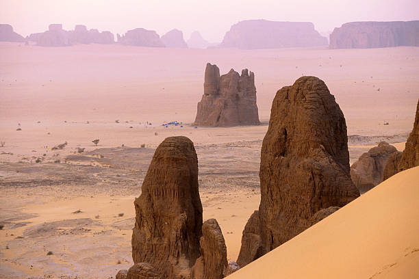 istock View on a desert landscape with red rocks 158198109