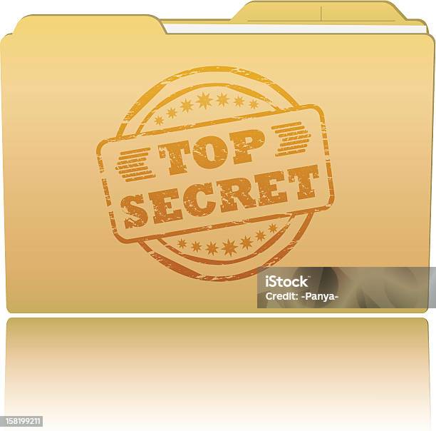 Ilustración de Alto Secreto Carpeta y más Vectores Libres de Derechos de Top Secret - Expresión en inglés - Top Secret - Expresión en inglés, Archivo, Carpeta de anillas