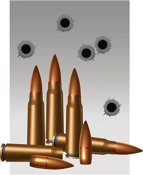 Vector illustration of Ammunition