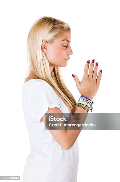 Woman Pray His God Stock Photo - Download Image Now - Adult, Beautiful People, Beautiful Woman