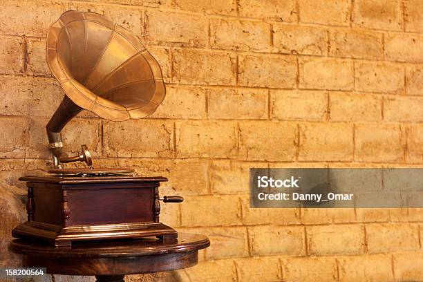 Vintage Phonograph Stock Photo - Download Image Now - 1900-1909, 1920-1929, 1930