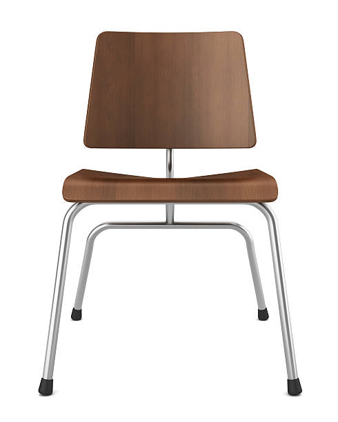 istock modern wooden brown chair isolated on white background 158203535
