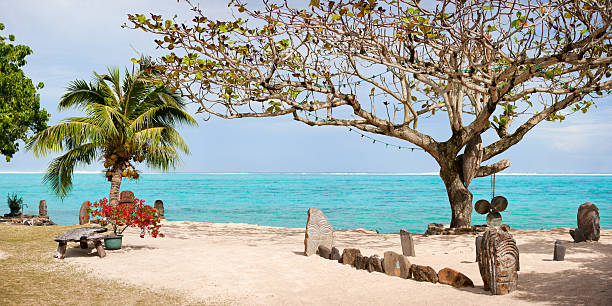 istock Exotic beach in French Polynesia 158207504