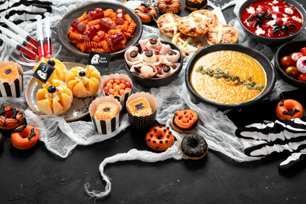 istock Halloween food ideas for a family dinner. 1582075383