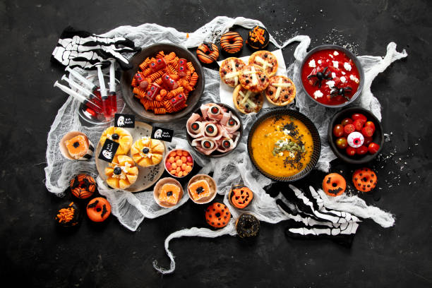istock Halloween food ideas for a family dinner. 1582075910
