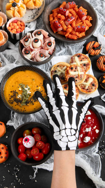 istock Halloween food ideas for a family dinner. 1582076446