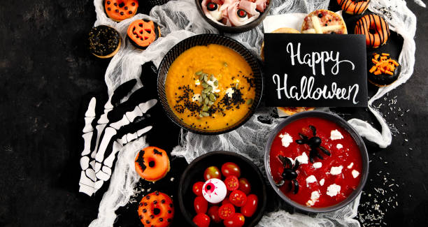 istock Halloween food ideas for a family dinner. 1582076448