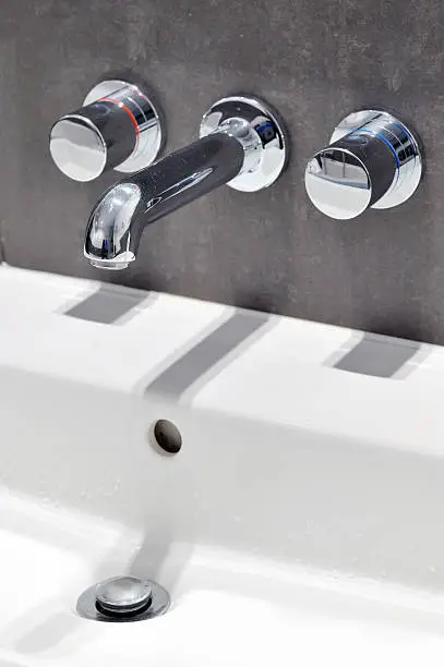 Modern stainless steel tap
