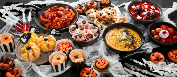 istock Halloween food ideas for a family dinner. 1582087881