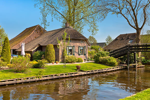 istock Beautiful traditional house with a thatched roof 158216201