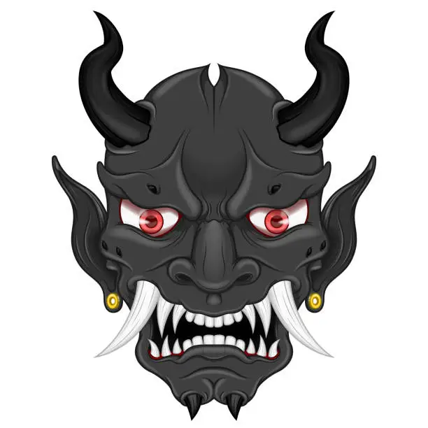 Vector illustration of Japanese Demon Oni