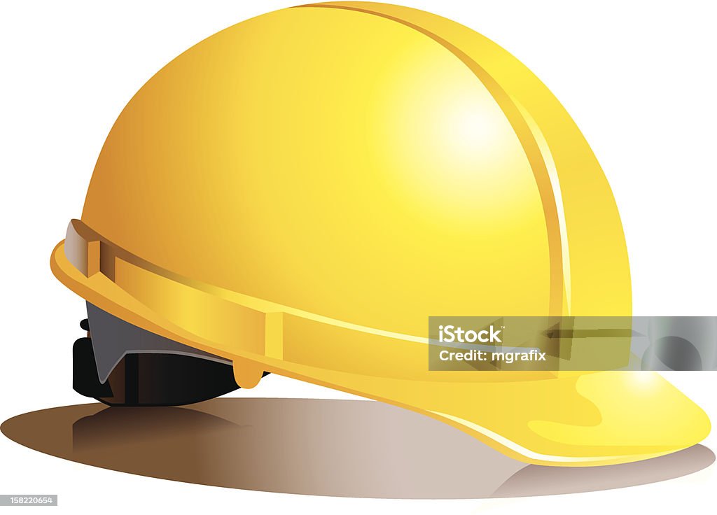 gelber Helm - clipart vectoriel de Casque libre de droits