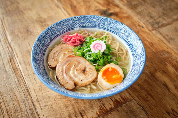 istock Delicious Japanese soup with noodles 1582211872