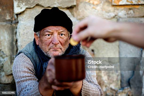 Homeless Stock Photo - Download Image Now - Beggar, Begging - Social Issue, Gift