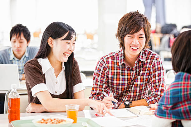 istock Japanese college students at lunch break 158222749