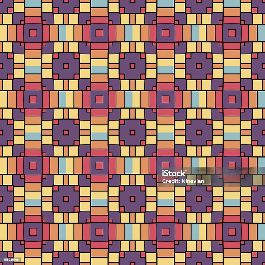 pixel moderne, geometrische Nahtlose Muster ornament Hintergrund - Lizenzfrei Abstrakt Vektorgrafik