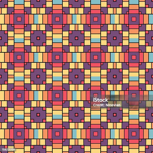 Pixel Moderne Geometrische Nahtlose Muster Ornament Hintergrund Stock Vektor Art und mehr Bilder von Abstrakt