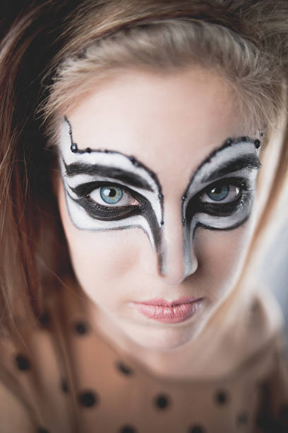 istock Young Woman With Creative eye make-up 158225327