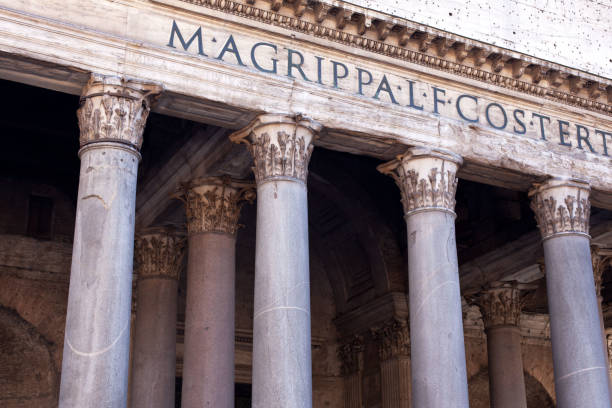 istock Large Granite Corinthian Columns in Rome 158226288