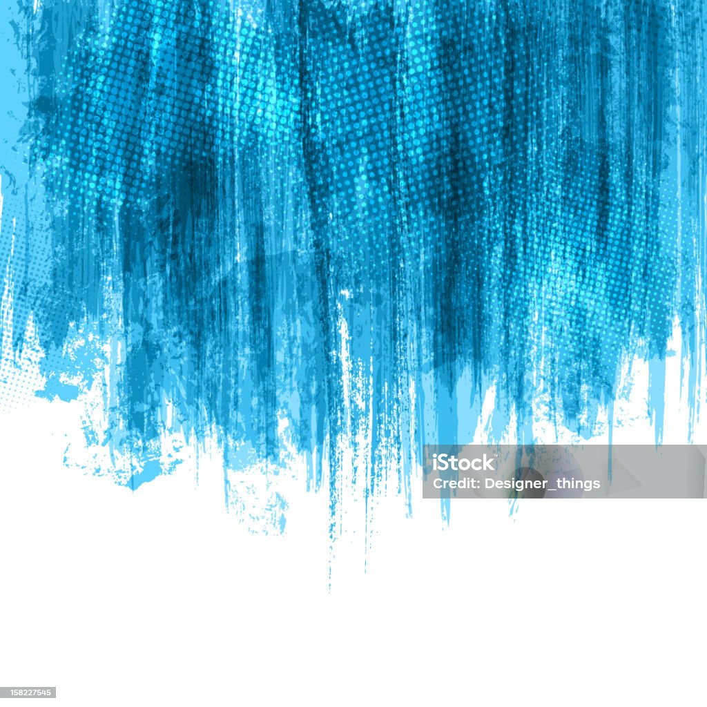 Fundo de salpicos de tinta azul - Royalty-free Abstrato arte vetorial