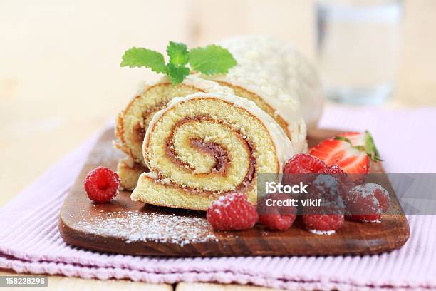 Swiss Roll Stock Photo - Download Image Now - Swiss Roll, Stuffed, Sponge Cake