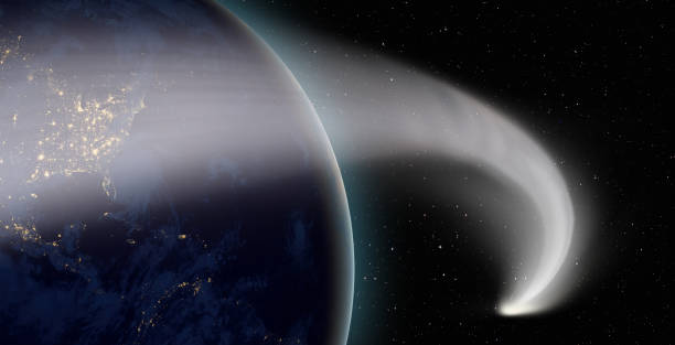 istock Comet on the space