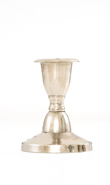 istock Antique Candlestick Isolated on White Background. 1582379736