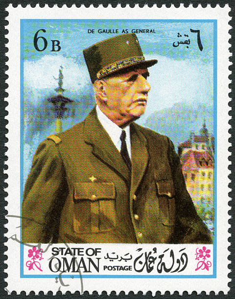 istock State of Oman 1972 shows Charles de Gaulle (1890-1970) 158238369