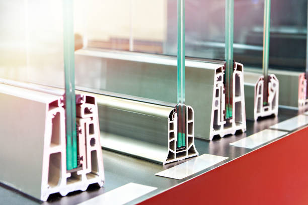 istock Insulated double glazing cross section window 1582394835