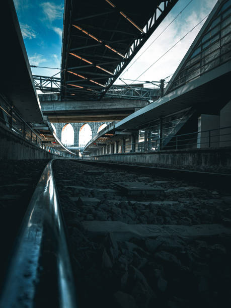 istock Image next to a train station platform in Lisbon, Portugal 1582430095