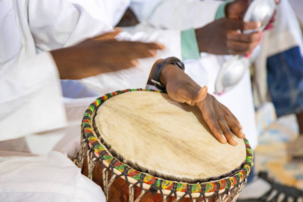istock Hands of Moroccan band drummer 1582447848
