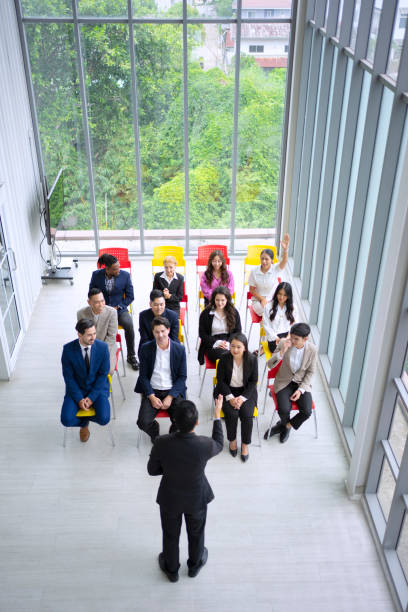 istock Employees are meeting and making group engagement. 1582450088
