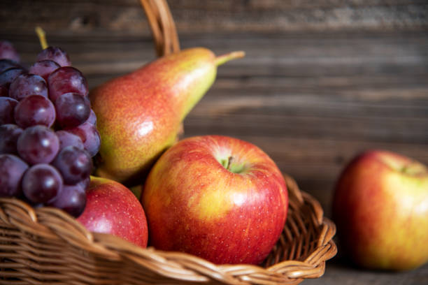 istock Basket With Fruits, Autumn 1582460870