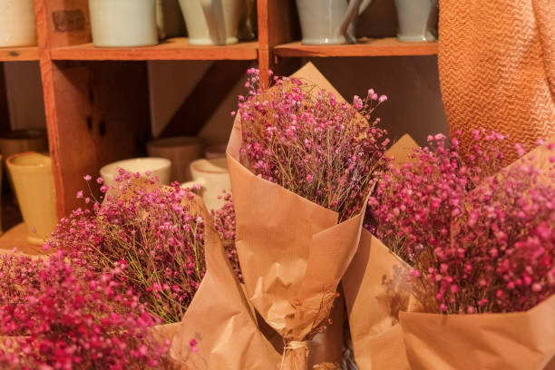 istock Bouquets of dry flowers. 1582495088