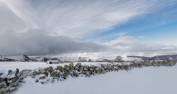 Winter scene in the English Lake District.