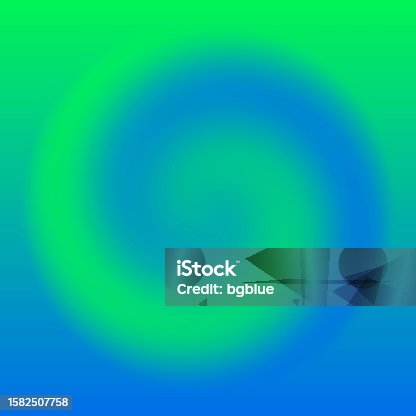 istock Green swirl on an abstract gradient background 1582507758