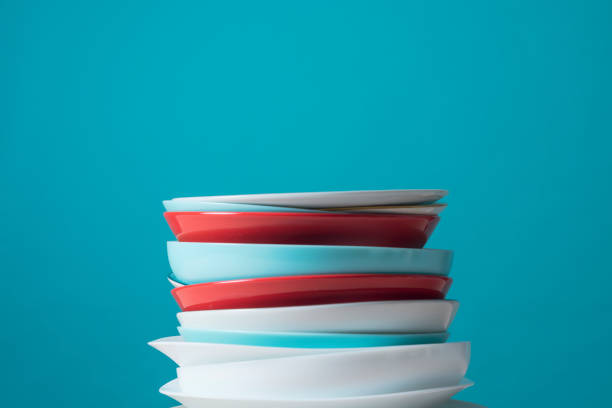 istock Pile of colorful dishes 1582525279