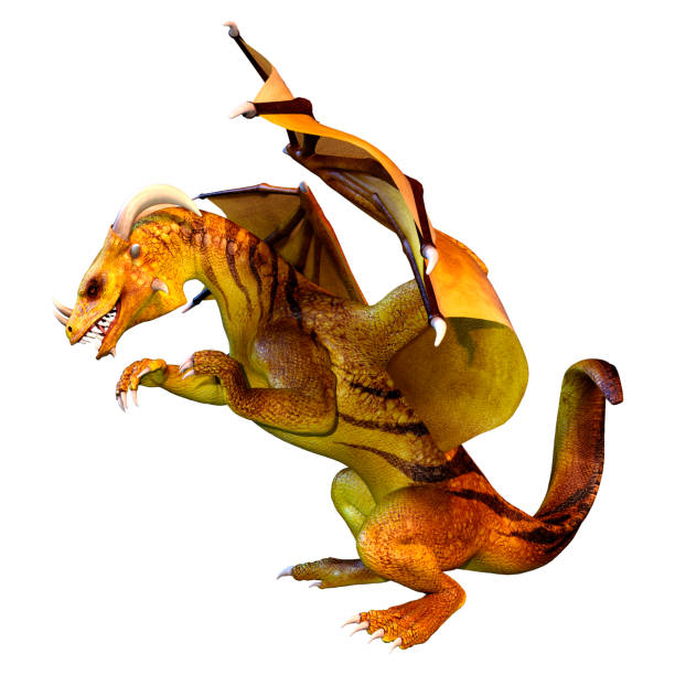 istock 3D Rendering Fairy Tale Dragon on White 1582544872