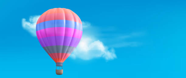 istock 3d hot air balloon realistic travel basket in sky 1582565307