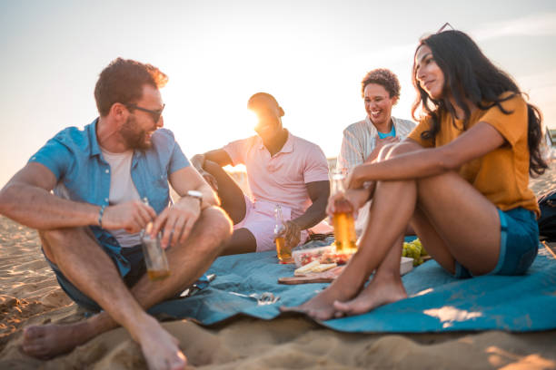 istock Sharing Laughs, Fun And Joy At The Beach 1582605442