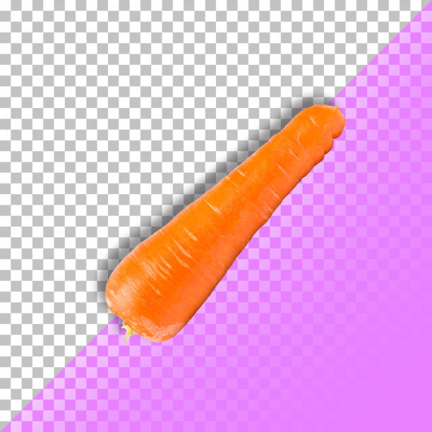 Fresh carrot isolated on transparent background. PSD