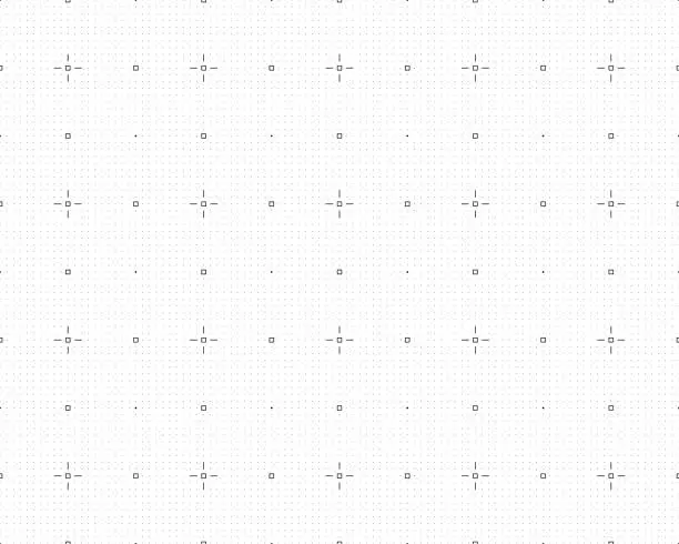 Vector illustration of technical grid