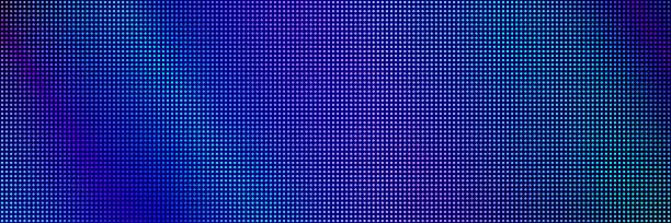Vector illustration of Led screen light background texture with pixel
