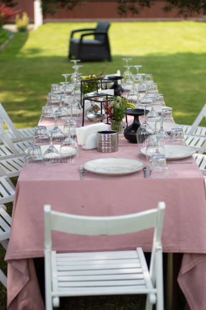 istock Served table. hall for banquets and weddings 1582674791