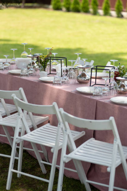 istock Served table. hall for banquets and weddings 1582674794
