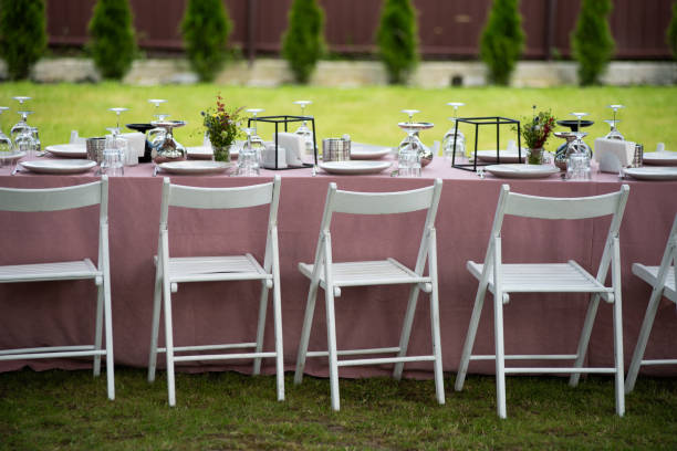 istock Served table. hall for banquets and weddings 1582674806
