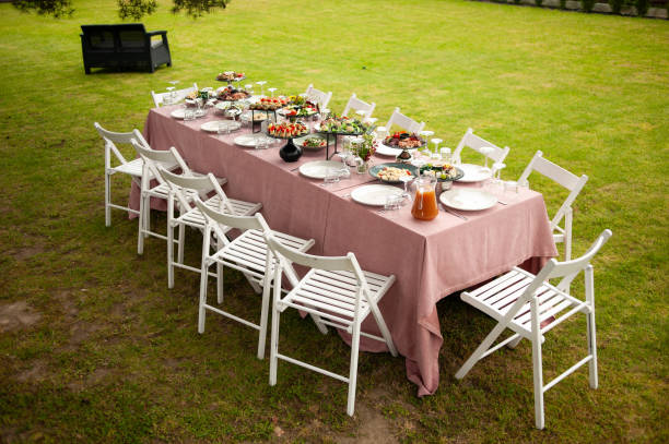 istock Served table. hall for banquets and weddings 1582675359